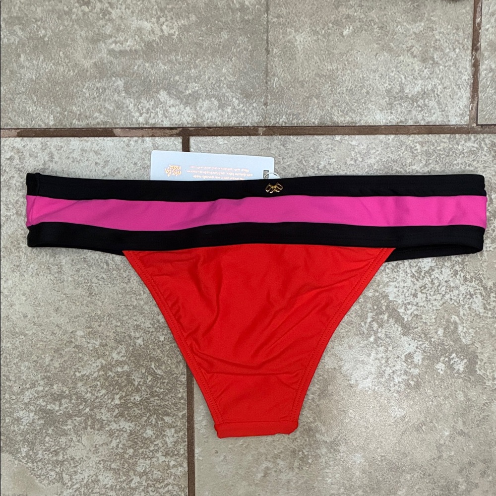 Pilyq Red and Pink Bikini Set - Picture 4 of 7